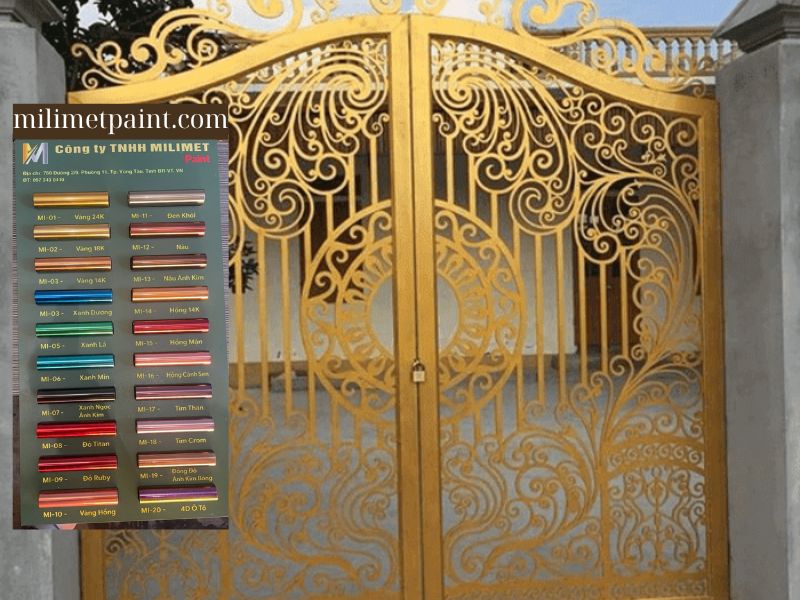 Sơn inox giả đồng - bộ 20 màu sắc tuyệt đẹp của milimetpaint