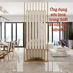 Ứng dụng sơn inox trong thiết kế nội thất hiện đại
